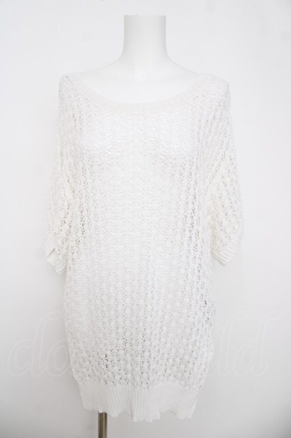 画像1: axes femme / 前後２ＷＡＹジップニット F 白 Y-26-03-18-045-AX-TO-SZ-ZY (1)