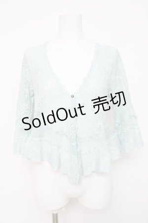 画像: axes femme / 総レースショートガウン M サックス Y-26-03-20-026-AX-TO-SZ-ZY