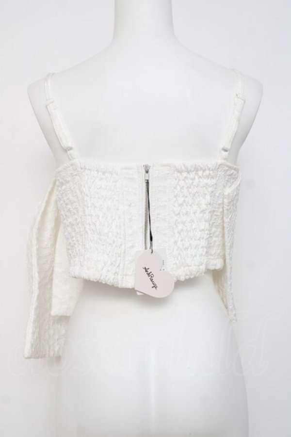 画像3: Ank Rouge / ふくれジャガードリボンビスチェ  白 Y-26-03-20-030-CA-TO-SZ-ZY (3)