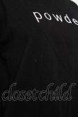 画像3: powder / ロゴプリントフードトップス F 黒 Y-26-03-20-034-LO-TO-SZ-ZY (3)
