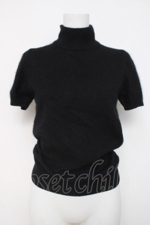 画像: INGEBORG / ハイネック半袖ニット F 黒 Y-26-03-20-035-LO-TO-SZ-ZY