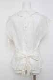 画像3: PINK HOUSE / ピンタックフロントレースノースリーブブラウス F 白 Y-26-03-20-037-LO-BL-SZ-ZY (3)