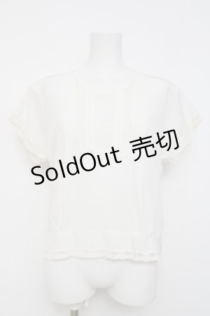 画像: PINK HOUSE / 後ろあきブラウス F 白 Y-26-03-20-039-LO-BL-SZ-ZY