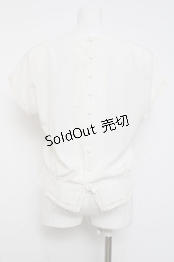 画像2: PINK HOUSE / 後ろあきブラウス F 白 Y-26-03-20-039-LO-BL-SZ-ZY (2)