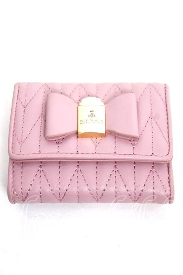 画像1: m petit by misako / NINA'Sコラボ財布  中桃 Y-26-03-20-006-LO-ZA-SZ-ZY (1)