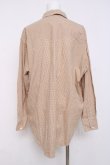 画像2: powder / ギンガムロングシャツ F ベージュ Y-26-03-20-047-LO-BL-SZ-ZY (2)