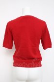 画像2: white love / 半袖ニット F 赤 Y-26-03-20-050-LO-TO-SZ-ZY (2)