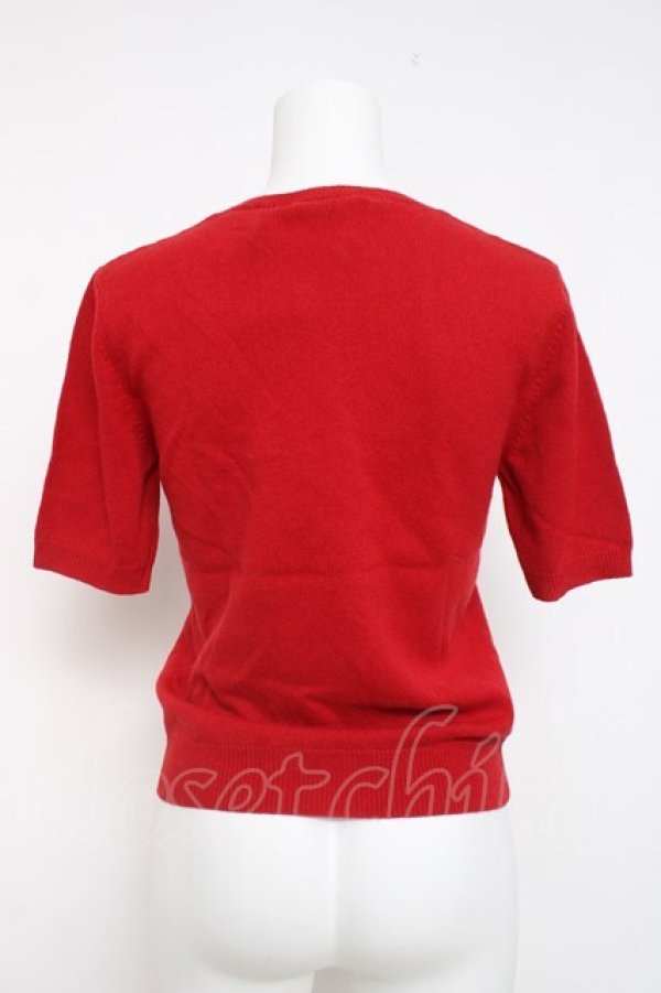 画像2: white love / 半袖ニット F 赤 Y-26-03-20-050-LO-TO-SZ-ZY (2)