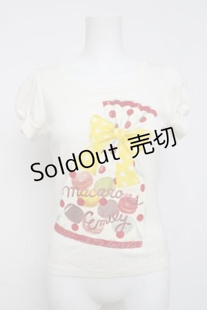 画像: Emily Temple cute / マカロンパッケージカットソー  アイボリー Y-26-03-20-051-ET-TO-SZ-ZY