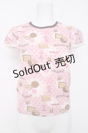 画像: Shirley Temple / スイーツプリントカットソー 160 ピンク Y-26-03-20-052-ET-TO-SZ-ZY