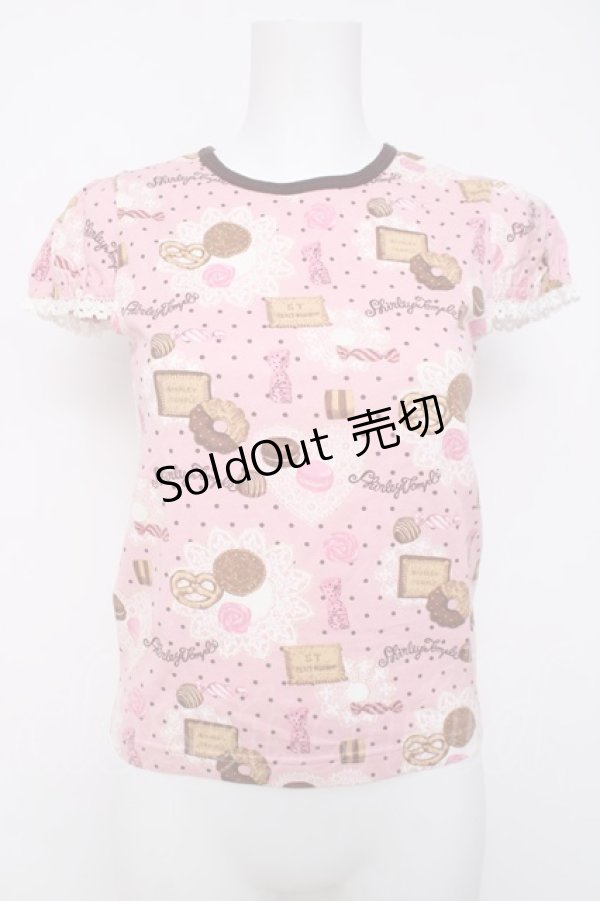 画像1: Shirley Temple / スイーツプリントカットソー 160 ピンク Y-26-03-20-052-ET-TO-SZ-ZY (1)