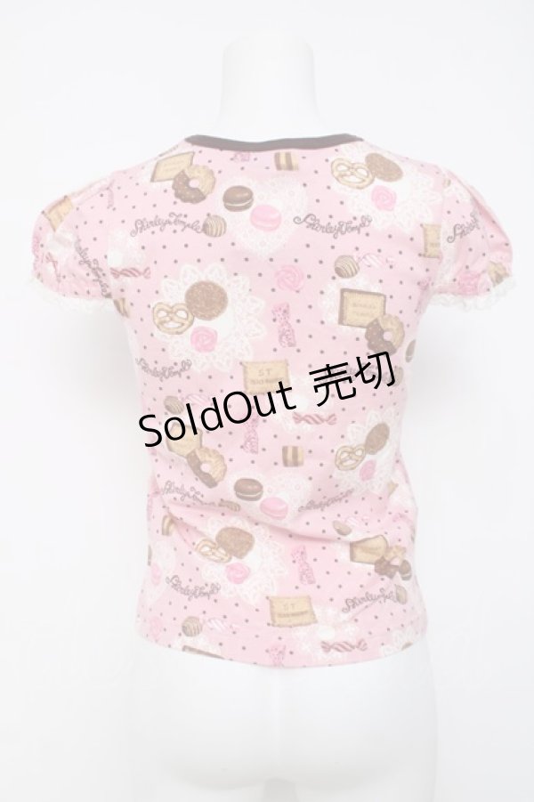 画像2: Shirley Temple / スイーツプリントカットソー 160 ピンク Y-26-03-20-052-ET-TO-SZ-ZY (2)