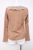 画像2: Emily Temple cute / ドットカラーカットソー  ブラウン Y-26-03-20-054-ET-TO-SZ-ZY (2)