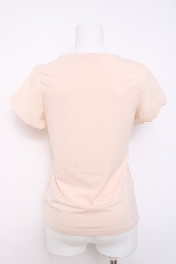 画像2: Ank Rouge / スカラップレースカットソー M 淡ピンク Y-26-03-20-055-CA-TO-SZ-ZY (2)