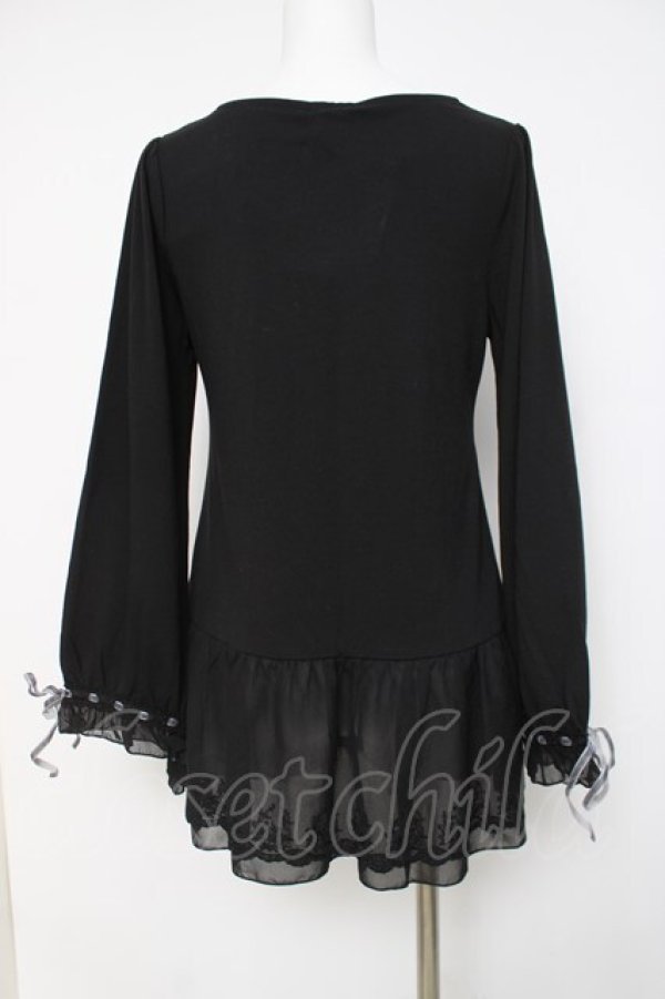 画像2: axes femme / レース使いロングインナー M 黒 Y-26-03-20-056-AX-TO-SZ-ZY (2)