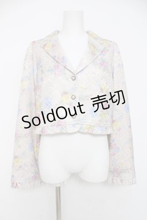 画像: axes femme kawaii / クラシックブーケ柄ジャケット M ピンク Y-26-03-20-057-AX-JA-SZ-ZY