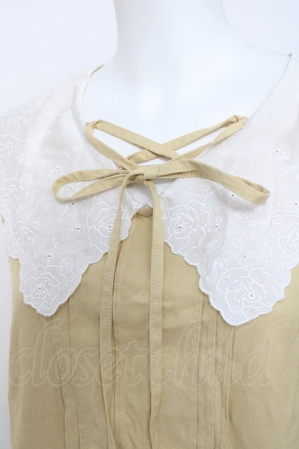 画像3: axes femme / ビッグ襟ブラウス M イエロー Y-26-03-20-060-AX-BL-SZ-ZY (3)