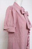画像3: Ank Rouge / カフスビットリボンブラウス M ピンク Y-26-03-20-061-CA-BL-SZ-ZY (3)