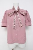 画像1: Ank Rouge / ロゴリボンブラウス M ピンク Y-26-03-20-062-CA-BL-SZ-ZY (1)