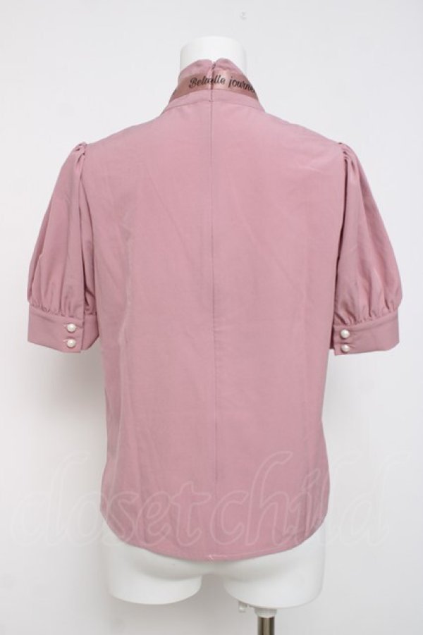 画像2: Ank Rouge / ロゴリボンブラウス M ピンク Y-26-03-20-062-CA-BL-SZ-ZY (2)