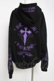 画像3: REFLEM / クロス刺繍ZIPパーカー F ブラック/パープル Y-26-03-20-066-PU-TO-SZ-ZY (3)