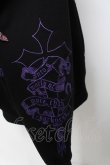 画像4: REFLEM / クロス刺繍ZIPパーカー F ブラック/パープル Y-26-03-20-066-PU-TO-SZ-ZY (4)