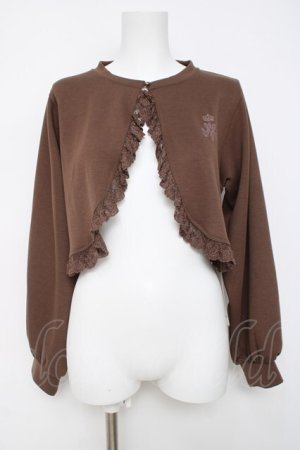 画像: m petit by misako / MSKバラBフリルボレロ S 中茶 Y-26-03-20-067-LO-TO-SZ-ZY