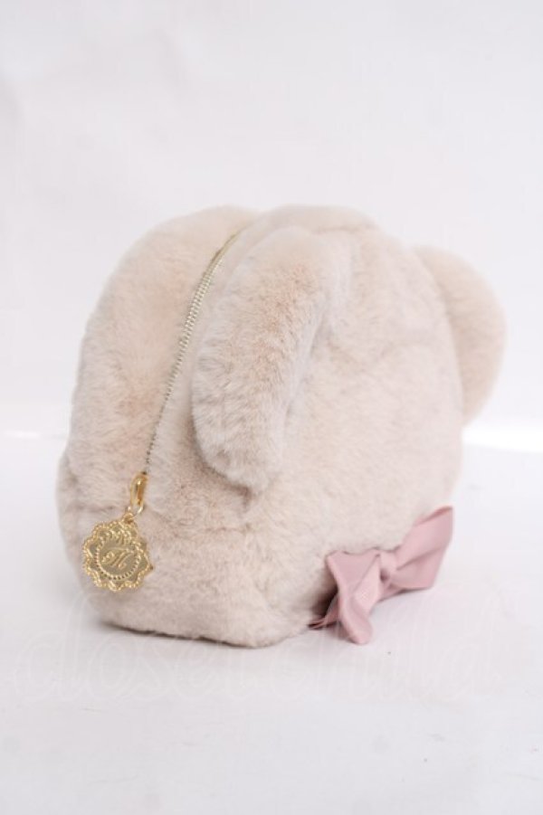 画像2: m petit by misako / AM*クマサンポーチ  ベージュ Y-26-03-20-008-LO-ZA-SZ-ZY (2)