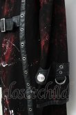 画像4: SEX POT ReVeNGe / PAINT ZIP LONG パーカー L ブラック/レッド Y-26-03-20-070-SP-TO-SZ-ZY (4)
