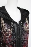 画像5: SEX POT ReVeNGe / PAINT ZIP LONG パーカー L ブラック/レッド Y-26-03-20-070-SP-TO-SZ-ZY (5)