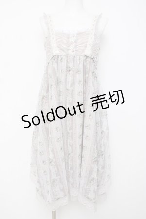 画像: axes femme / バラストライプチュールワンピース M 淡ピンク Y-26-03-20-072-AX-OP-SZ-ZY