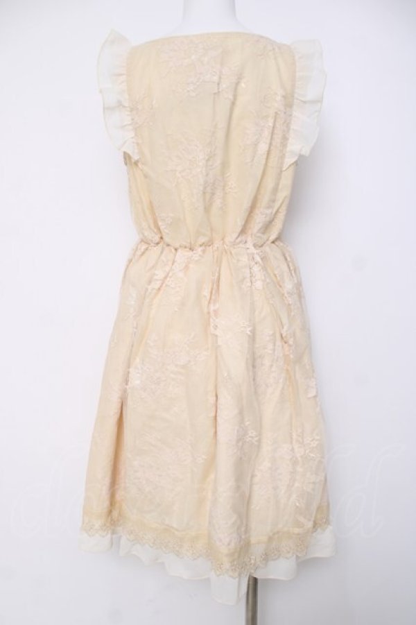 画像2: axes femme / レース重ね編み上げワンピース M 生成り Y-26-03-20-076-AX-OP-SZ-ZY (2)