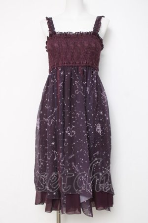 画像: axes femme / 星座柄2wayチュニック M 紫 Y-26-03-20-077-AX-OP-SZ-ZY