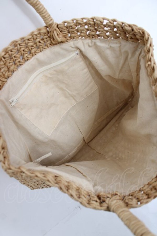 画像3: powder / チャーム付きカゴバッグ  ベージュ Y-26-03-20-009-LO-BG-SZ-ZY (3)