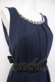 画像2: axes femme / バックバラスリットドレス M 紺 Y-26-03-20-087-AX-OP-SZ-ZY (2)