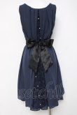 画像3: axes femme / バックバラスリットドレス M 紺 Y-26-03-20-087-AX-OP-SZ-ZY (3)