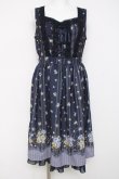 画像1: axes femme / ロマンティックプリントワンピース M 紺 Y-26-03-20-091-AX-OP-SZ-ZY (1)