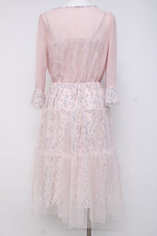 画像2: axes femme / ボリュームチュールワンピース M ピンク Y-26-03-20-093-AX-OP-SZ-ZY (2)