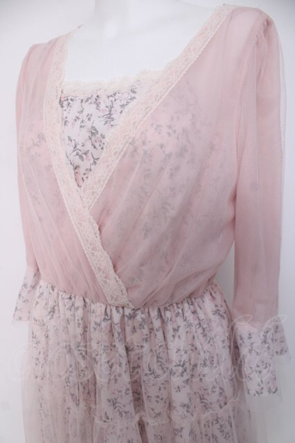 画像3: axes femme / ボリュームチュールワンピース M ピンク Y-26-03-20-093-AX-OP-SZ-ZY (3)