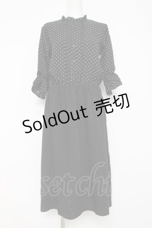 画像: axes femme / ブラウスドッキングワンピース M 黒 Y-26-03-20-094-AX-OP-SZ-ZY