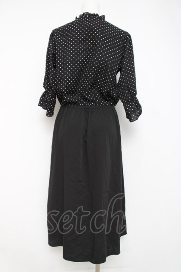画像2: axes femme / ブラウスドッキングワンピース M 黒 Y-26-03-20-094-AX-OP-SZ-ZY (2)