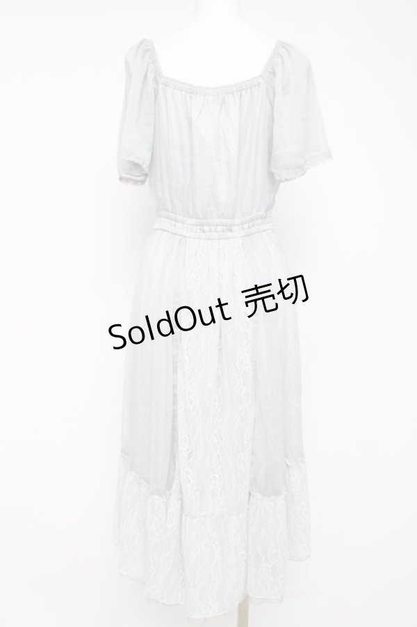 画像3: axes femme / レース切替フレア袖ワンピース M ミント Y-26-03-20-095-AX-OP-SZ-ZY (3)