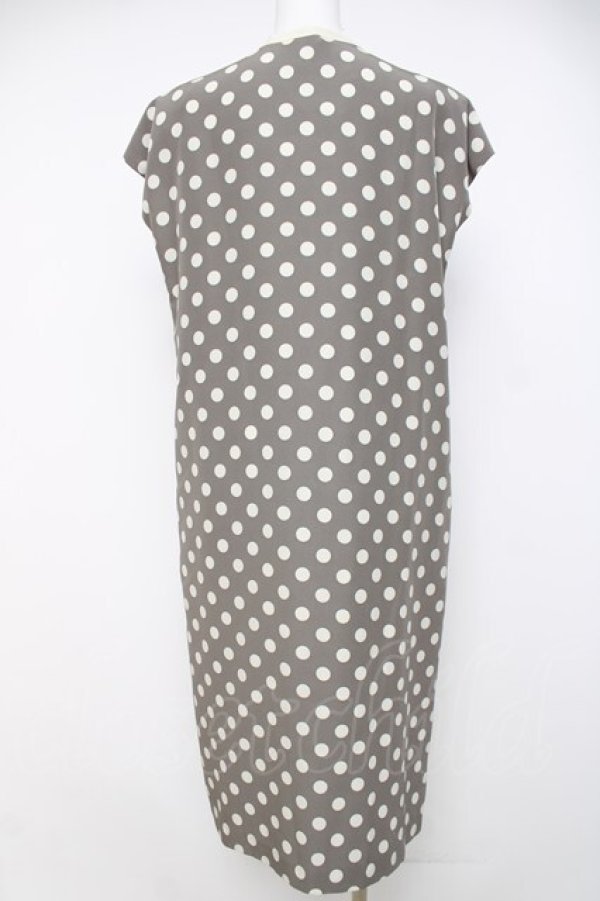 画像2: INGEBORG / リボン付き水玉ワンピース F グレー Y-26-03-20-105-LO-OP-SZ-ZY (2)