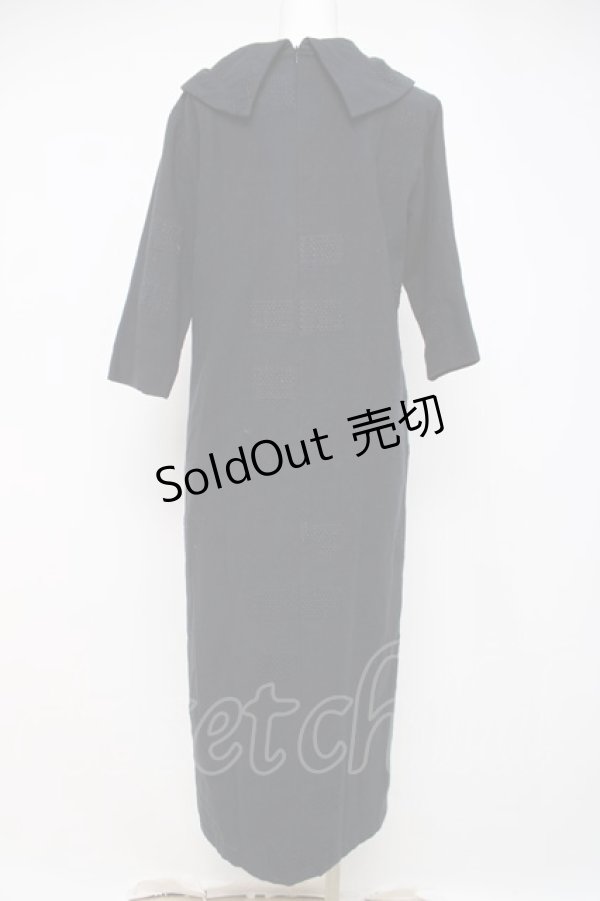 画像2: powder / コットンロングワンピース F 紺 Y-26-03-20-107-LO-OP-SZ-ZY (2)