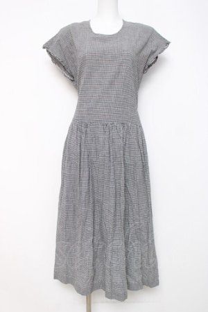 画像: PINK HOUSE / ギンガム柄ワンピース F 黒 Y-26-03-20-110-LO-OP-SZ-ZY