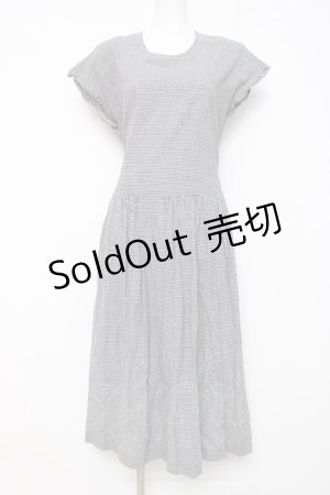 画像: PINK HOUSE / ギンガム柄ワンピース F 黒 Y-26-03-20-110-LO-OP-SZ-ZY
