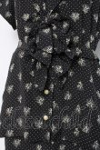 画像2: INGEBORG / ドット×ブーケ柄セーラーワンピース F 黒 Y-26-03-20-111-LO-OP-SZ-ZY (2)