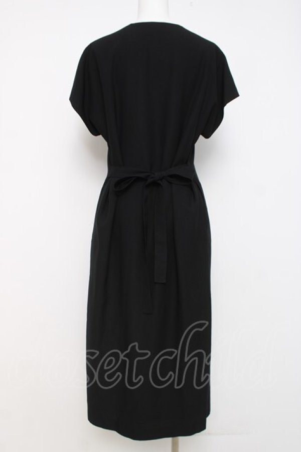 画像3: INGEBORG / ドットチュールリボン付きワンピース F 黒 Y-26-03-20-113-LO-OP-SZ-ZY (3)