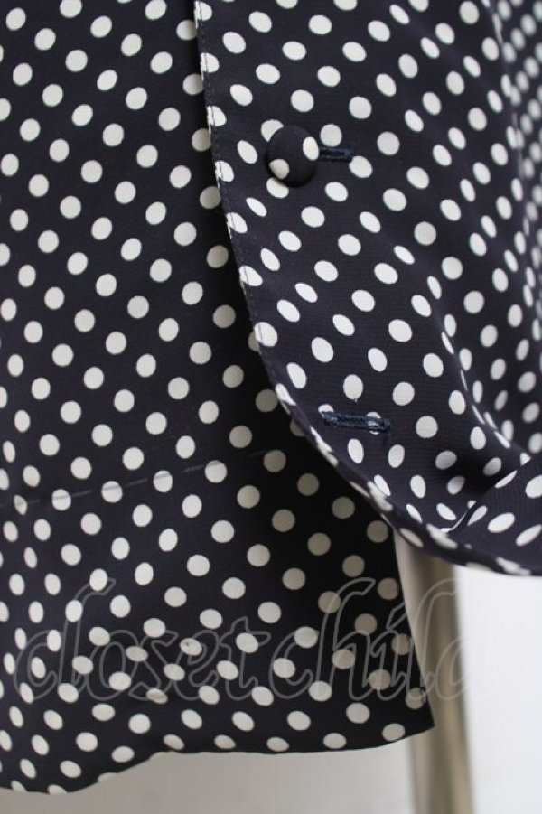 画像4: INGEBORG / 襟レースドットワンピース F 黒 Y-26-03-20-117-LO-OP-SZ-ZY (4)