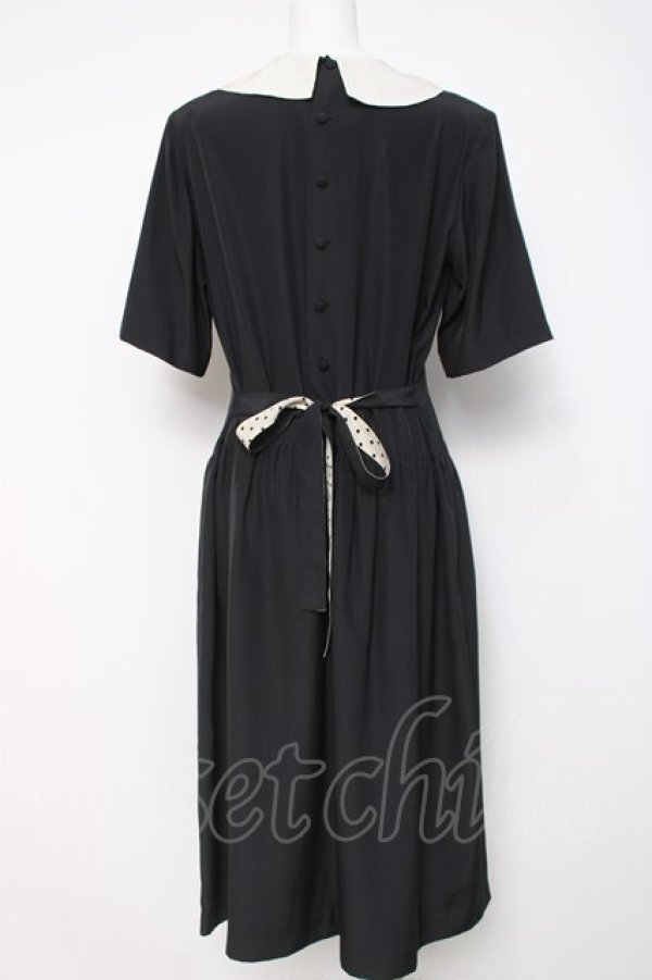 画像3: PINK HOUSE / ドットリボン付きワンピース F 黒 Y-26-03-20-118-LO-OP-SZ-ZY (3)